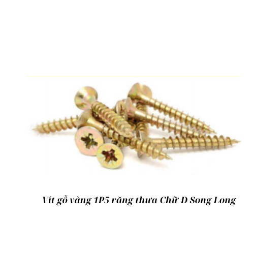 Vít gỗ vàng 1P5 D răng thưa Song Long